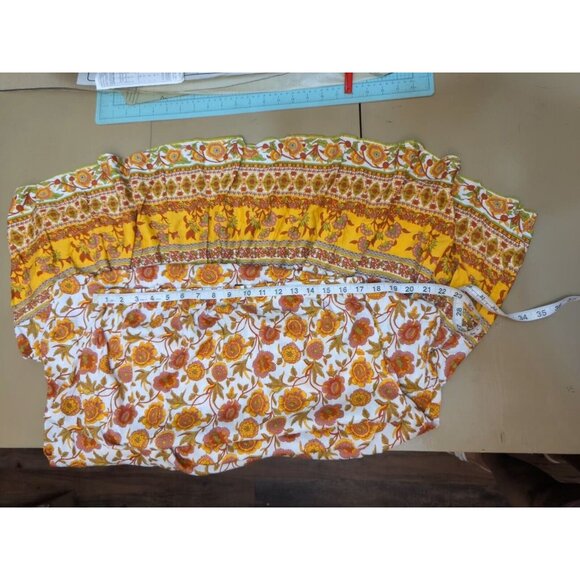 NEW Solarsun Women's Dress Orange Sz XL Lightweight Floral Cottagecore Boho - Picture 13 of 13